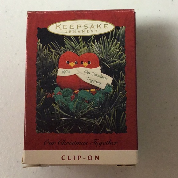 Hallmark 1994 "Our Christmas Together" Clip-On Ornament - Picture 4 of 6